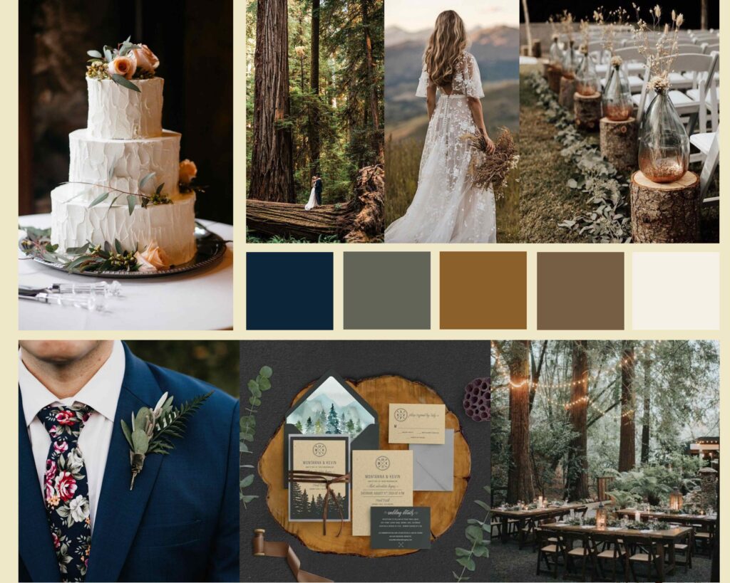 moodboard tema pernikahan